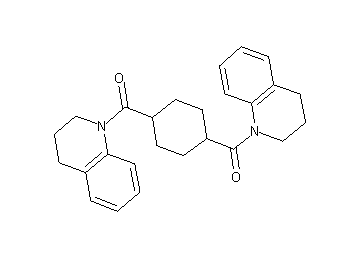 1,1'-[1,4-cyclohexanediyldi(carbonyl)]bis-1,2,3,4-tetrahydroquinoline - Click Image to Close