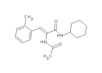 2-(acetylamino)-N-cyclohexyl-3-(2-methylphenyl)acrylamide - Click Image to Close