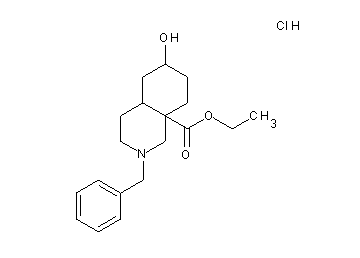 ethyl 2-benzyl-6-hydroxyoctahydro-8a(1H)-isoquinolinecarboxylate hydrochloride