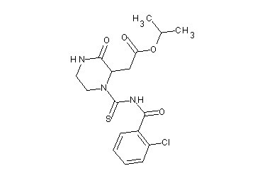 isopropyl (1-{[(2-chlorobenzoyl)amino]carbonothioyl}-3-oxo-2-piperazinyl)acetate - Click Image to Close