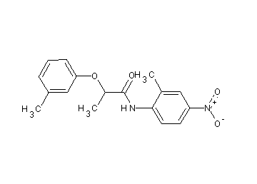 N-(2-methyl-4-nitrophenyl)-2-(3-methylphenoxy)propanamide - Click Image to Close