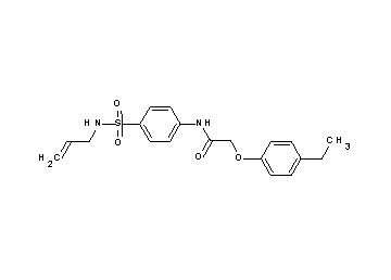 N-{4-[(allylamino)sulfonyl]phenyl}-2-(4-ethylphenoxy)acetamide - Click Image to Close