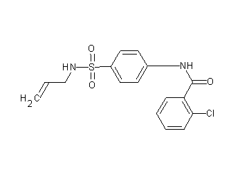 N-{4-[(allylamino)sulfonyl]phenyl}-2-chlorobenzamide - Click Image to Close