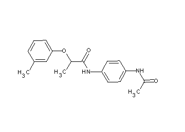 N-[4-(acetylamino)phenyl]-2-(3-methylphenoxy)propanamide