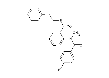 2-[(4-fluorobenzoyl)(methyl)amino]-N-(2-phenylethyl)benzamide - Click Image to Close