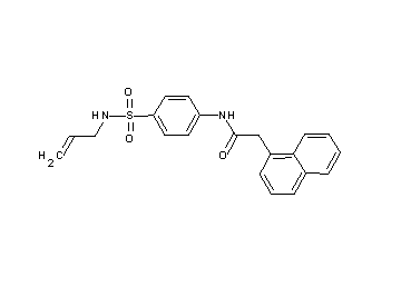 N-{4-[(allylamino)sulfonyl]phenyl}-2-(1-naphthyl)acetamide - Click Image to Close