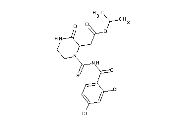 isopropyl (1-{[(2,4-dichlorobenzoyl)amino]carbonothioyl}-3-oxo-2-piperazinyl)acetate - Click Image to Close