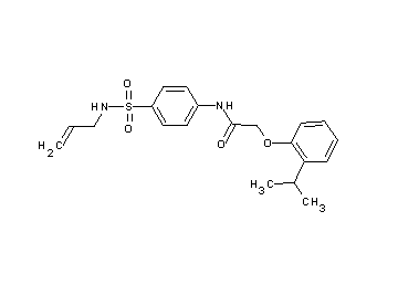 N-{4-[(allylamino)sulfonyl]phenyl}-2-(2-isopropylphenoxy)acetamide - Click Image to Close