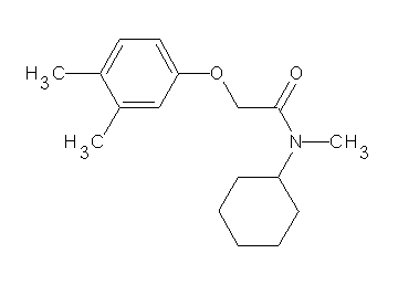 N-cyclohexyl-2-(3,4-dimethylphenoxy)-N-methylacetamide - Click Image to Close