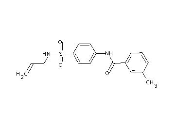 N-{4-[(allylamino)sulfonyl]phenyl}-3-methylbenzamide - Click Image to Close