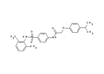 N-(4-{[(2,6-dimethylphenyl)amino]sulfonyl}phenyl)-2-(4-isopropylphenoxy)acetamide