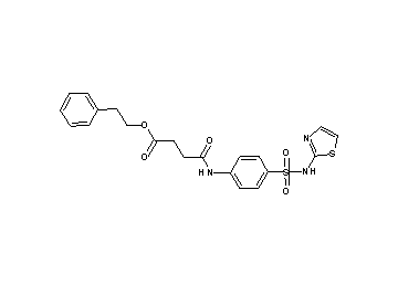 2-phenylethyl 4-oxo-4-({4-[(1,3-thiazol-2-ylamino)sulfonyl]phenyl}amino)butanoate - Click Image to Close