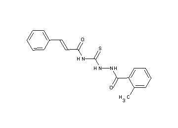 N-{[2-(2-methylbenzoyl)hydrazino]carbonothioyl}-3-phenylacrylamide