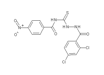 N-{[2-(2,4-dichlorobenzoyl)hydrazino]carbonothioyl}-4-nitrobenzamide - Click Image to Close
