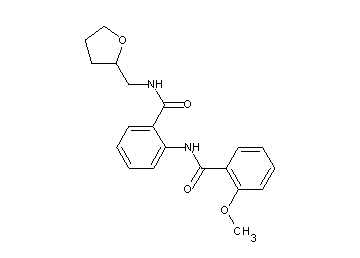 2-methoxy-N-(2-{[(tetrahydro-2-furanylmethyl)amino]carbonyl}phenyl)benzamide - Click Image to Close