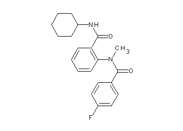N-cyclohexyl-2-[(4-fluorobenzoyl)(methyl)amino]benzamide - Click Image to Close