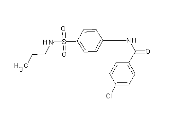 4-chloro-N-{4-[(propylamino)sulfonyl]phenyl}benzamide - Click Image to Close