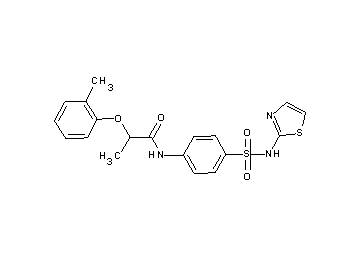 2-(2-methylphenoxy)-N-{4-[(1,3-thiazol-2-ylamino)sulfonyl]phenyl}propanamide - Click Image to Close