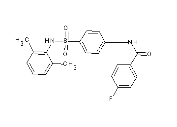 N-(4-{[(2,6-dimethylphenyl)amino]sulfonyl}phenyl)-4-fluorobenzamide - Click Image to Close