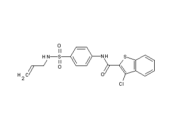 N-{4-[(allylamino)sulfonyl]phenyl}-3-chloro-1-benzothiophene-2-carboxamide - Click Image to Close