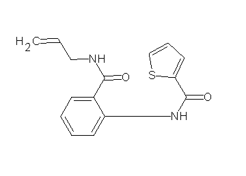 N-{2-[(allylamino)carbonyl]phenyl}-2-thiophenecarboxamide - Click Image to Close