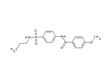 4-methoxy-N-{4-[(propylamino)sulfonyl]phenyl}benzamide - Click Image to Close
