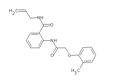 N-allyl-2-{[(2-methylphenoxy)acetyl]amino}benzamide - Click Image to Close