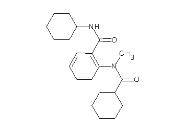 N-cyclohexyl-2-[(cyclohexylcarbonyl)(methyl)amino]benzamide - Click Image to Close