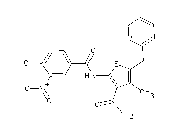 5-benzyl-2-[(4-chloro-3-nitrobenzoyl)amino]-4-methyl-3-thiophenecarboxamide - Click Image to Close