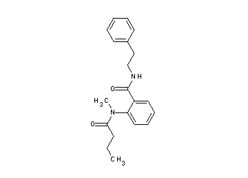 2-[butyryl(methyl)amino]-N-(2-phenylethyl)benzamide - Click Image to Close
