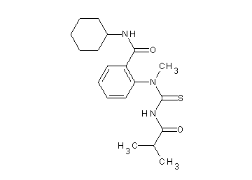 N-cyclohexyl-2-[[(isobutyrylamino)carbonothioyl](methyl)amino]benzamide