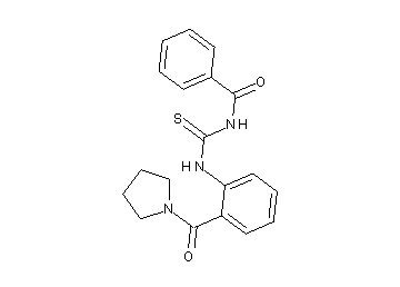 N-({[2-(1-pyrrolidinylcarbonyl)phenyl]amino}carbonothioyl)benzamide - Click Image to Close