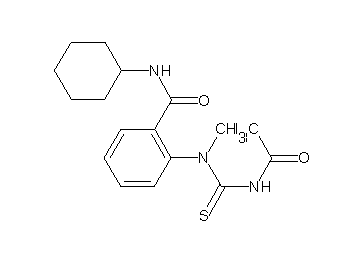2-[[(acetylamino)carbonothioyl](methyl)amino]-N-cyclohexylbenzamide - Click Image to Close