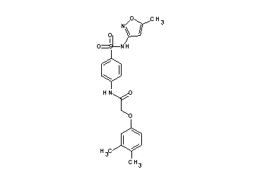 2-(3,4-dimethylphenoxy)-N-(4-{[(5-methyl-3-isoxazolyl)amino]sulfonyl}phenyl)acetamide - Click Image to Close