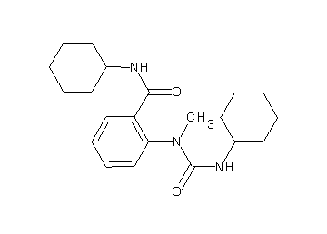 N-cyclohexyl-2-[[(cyclohexylamino)carbonyl](methyl)amino]benzamide - Click Image to Close