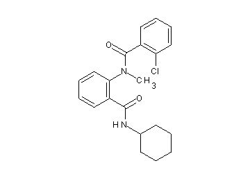 2-chloro-N-{2-[(cyclohexylamino)carbonyl]phenyl}-N-methylbenzamide