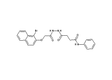 4-(2-{[(1-bromo-2-naphthyl)oxy]acetyl}hydrazino)-4-oxo-N-phenylbutanamide - Click Image to Close