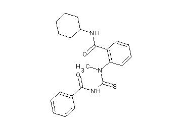 2-[[(benzoylamino)carbonothioyl](methyl)amino]-N-cyclohexylbenzamide - Click Image to Close
