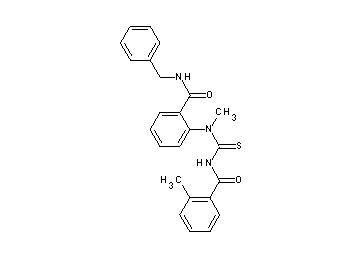 N-{[{2-[(benzylamino)carbonyl]phenyl}(methyl)amino]carbonothioyl}-2-methylbenzamide - Click Image to Close