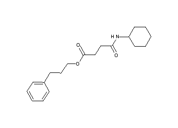3-phenylpropyl 4-(cyclohexylamino)-4-oxobutanoate - Click Image to Close