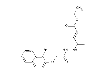 ethyl 4-(2-{[(1-bromo-2-naphthyl)oxy]acetyl}hydrazino)-4-oxo-2-butenoate - Click Image to Close