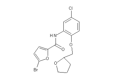 5-bromo-N-[5-chloro-2-(tetrahydro-2-furanylmethoxy)phenyl]-2-furamide - Click Image to Close