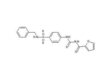 N-[({4-[(benzylamino)sulfonyl]phenyl}amino)carbonothioyl]-2-furamide - Click Image to Close