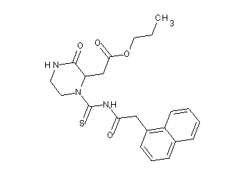 propyl (1-{[(1-naphthylacetyl)amino]carbonothioyl}-3-oxo-2-piperazinyl)acetate - Click Image to Close