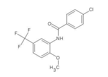 4-chloro-N-[2-methoxy-5-(trifluoromethyl)phenyl]benzamide - Click Image to Close