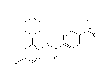 N-[4-chloro-2-(4-morpholinyl)phenyl]-4-nitrobenzamide