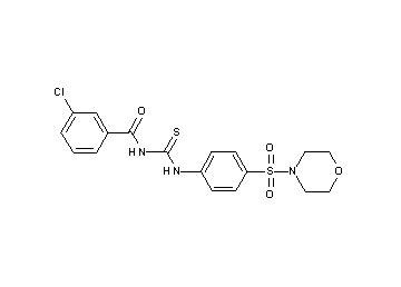 3-chloro-N-({[4-(4-morpholinylsulfonyl)phenyl]amino}carbonothioyl)benzamide - Click Image to Close