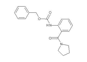 benzyl [2-(1-pyrrolidinylcarbonyl)phenyl]carbamate