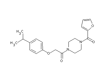 1-(2-furoyl)-4-[(4-isopropylphenoxy)acetyl]piperazine - Click Image to Close