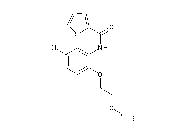 N-[5-chloro-2-(2-methoxyethoxy)phenyl]-2-thiophenecarboxamide - Click Image to Close
